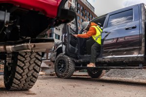 GMC Sierra 1500 Electric Running Boards - AMP Research - PowerStep Vision - `22-`24